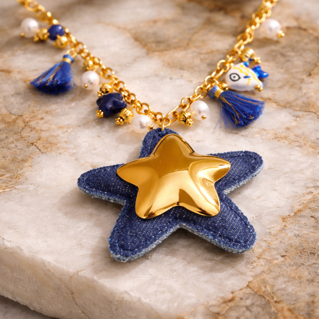 BLACK Pendant Necklace 24